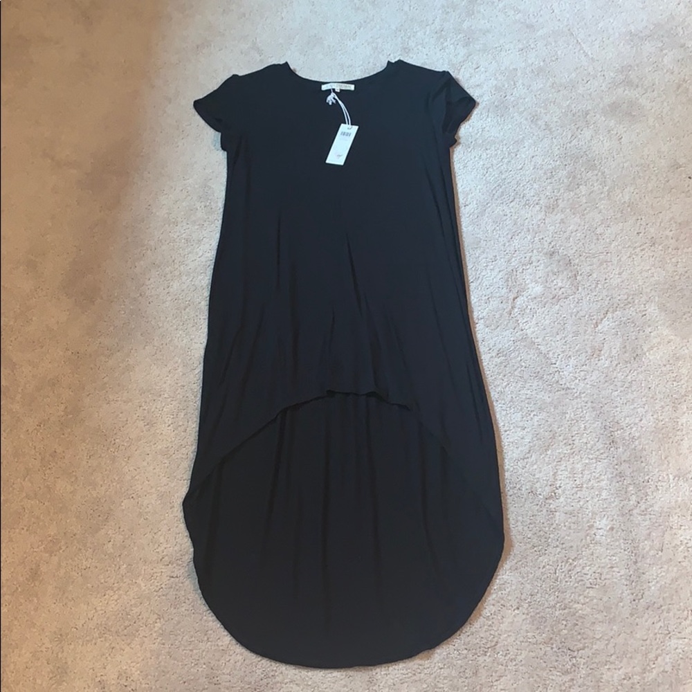 Light Weight Black T-shirt Dress